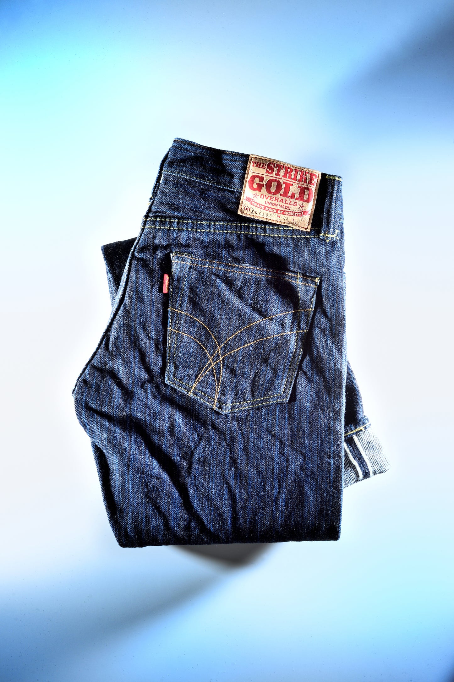 The Strike Gold SG8104 Shower Slubby Series 16oz Selvedge Jeans - Regular Tapered