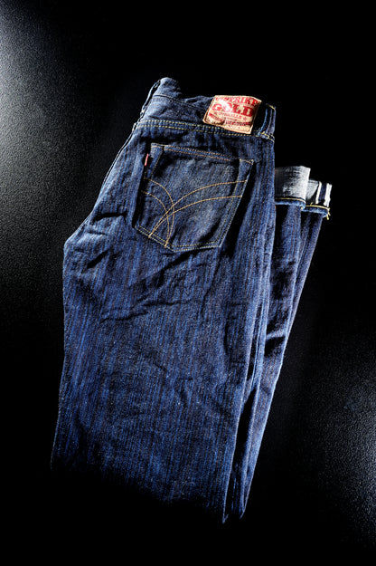 The Strike Gold SG8105 Shower Slubby Series 16oz Selvedge Jeans - Stylish Straight