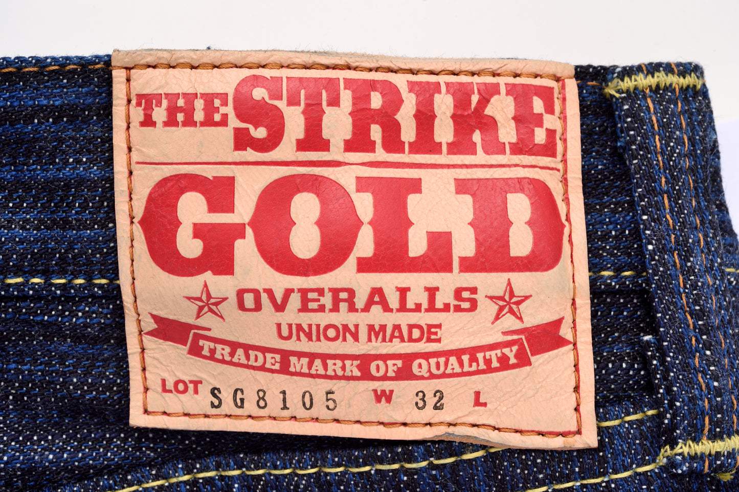 The Strike Gold SG8104 Shower Slubby Series 16oz Selvedge Jeans - Regular Tapered