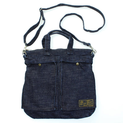 SGA2403 / The Strike Gold 15oz Original Selvedge Denim Small Helmet Bag