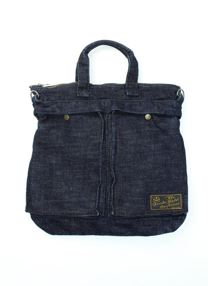 SGA2403 / The Strike Gold 15oz Original Selvedge Denim Small Helmet Bag