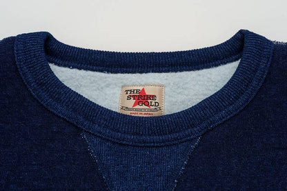 SGC2401 / The Strike Gold Indigo yarn dyed LoopWheel Sweat Shirt