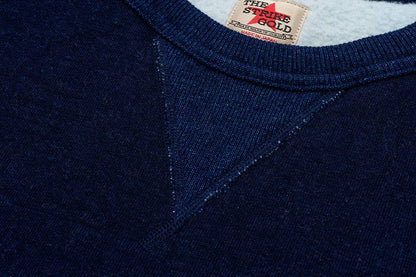 SGC2401 / The Strike Gold Indigo yarn dyed LoopWheel Sweat Shirt