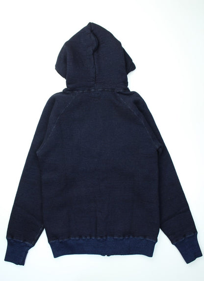 SGC2402 / The Strike Gold Indigo yarn dyed LoopWheel Full Zip Sweat Parka Hoodie