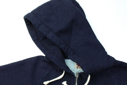 SGC2402 / The Strike Gold Indigo yarn dyed LoopWheel Full Zip Sweat Parka Hoodie