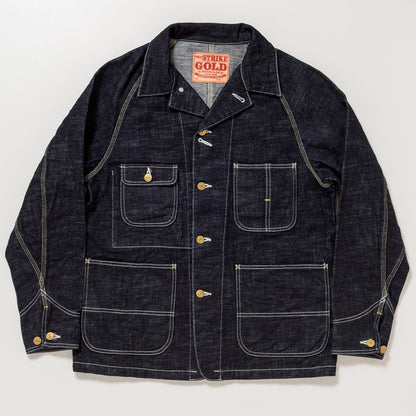 SGJ001 / The Strike Gold　Original 15oz Seledge Denim CHORE COAT