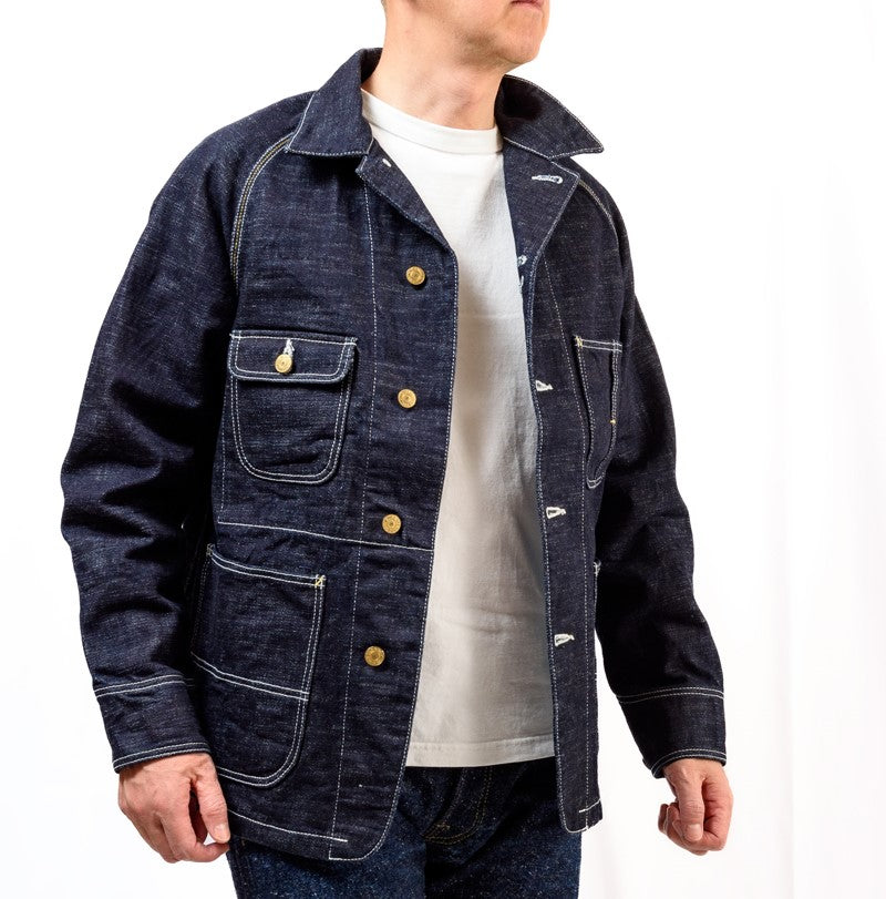 SGJ001 / The Strike Gold　Original 15oz Seledge Denim CHORE COAT