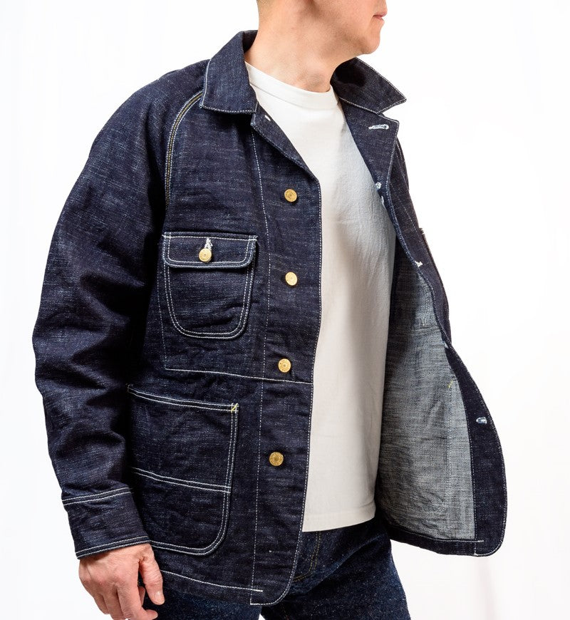 SGJ001 / The Strike Gold　Original 15oz Seledge Denim CHORE COAT