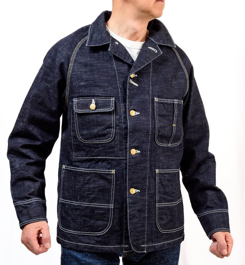 SGJ001 / The Strike Gold　Original 15oz Seledge Denim CHORE COAT