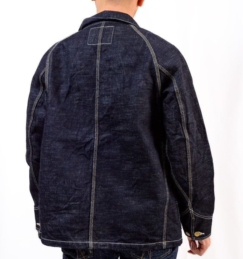 SGJ001 / The Strike Gold　Original 15oz Seledge Denim CHORE COAT