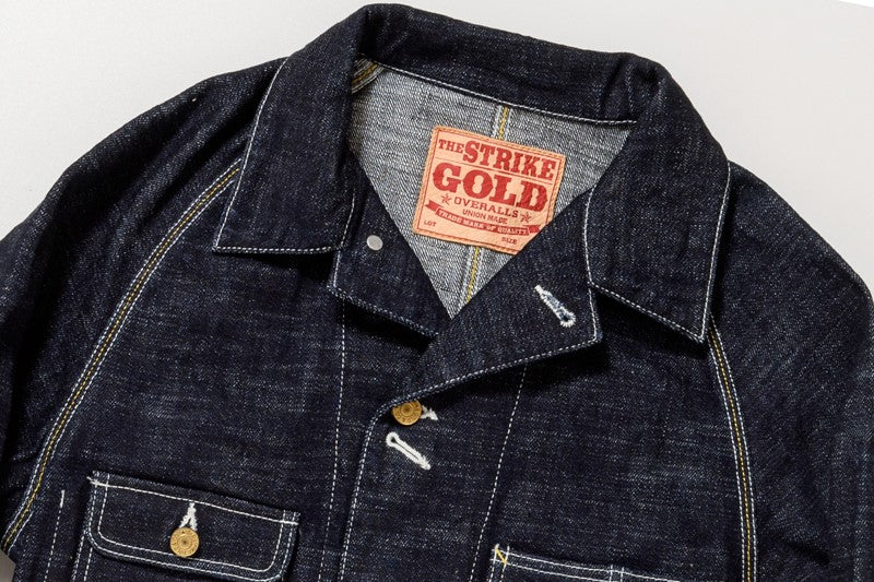 SGJ001 / The Strike Gold　Original 15oz Seledge Denim CHORE COAT