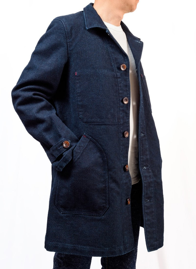 SGJ002 / The Strike Gold　INDIGO SASHIKO SHOP COAT