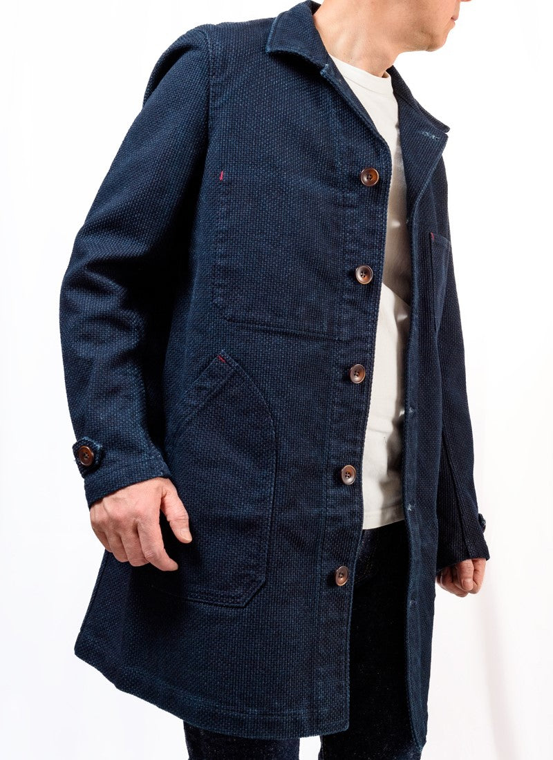 SGJ002 / The Strike Gold　INDIGO SASHIKO SHOP COAT