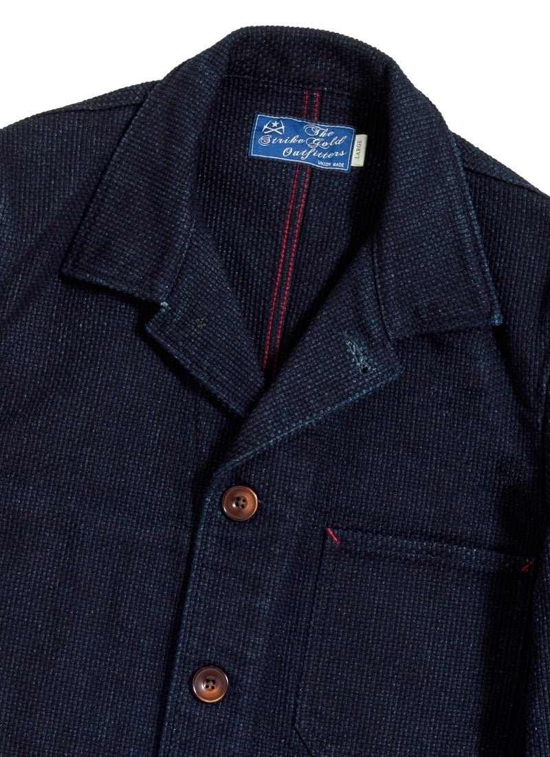 SGJ002 / The Strike Gold　INDIGO SASHIKO SHOP COAT