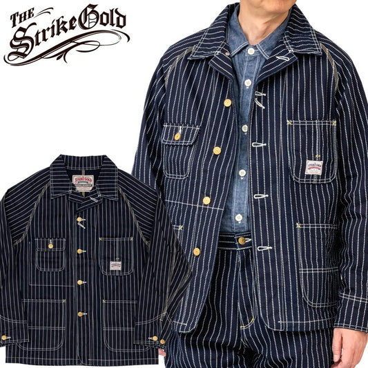 SGJ003 / The Strike Gold UTILITY STANDARD Series 12oz Original Wabash Denim CHORE COAT