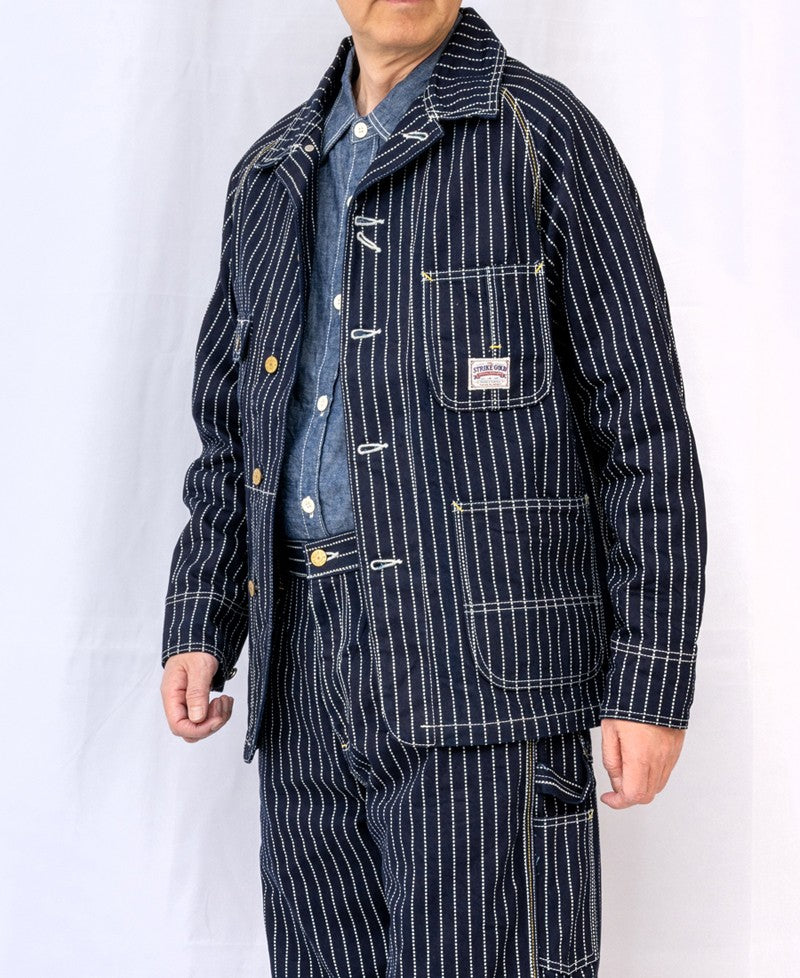 SGJ003 / The Strike Gold UTILITY STANDARD Series 12oz Original Wabash Denim CHORE COAT