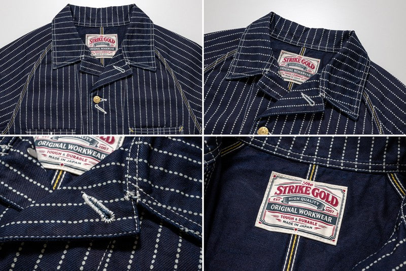 SGJ003 / The Strike Gold UTILITY STANDARD Series 12oz Original Wabash Denim CHORE COAT