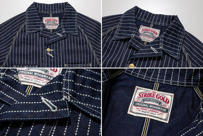 SGJ003 / The Strike Gold UTILITY STANDARD Series 12oz Original Wabash Denim CHORE COAT
