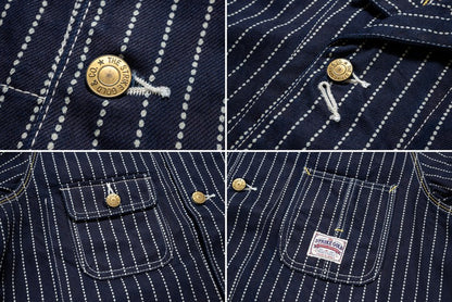 SGJ003 / The Strike Gold UTILITY STANDARD Series 12oz Original Wabash Denim CHORE COAT