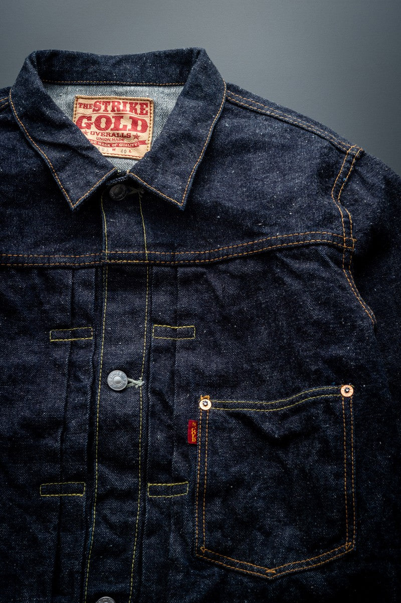 SGJ40X / The Strike Gold Origin Series 14oz Low-Tension Neppy Selvedge Denim Mid-'40s Jacket