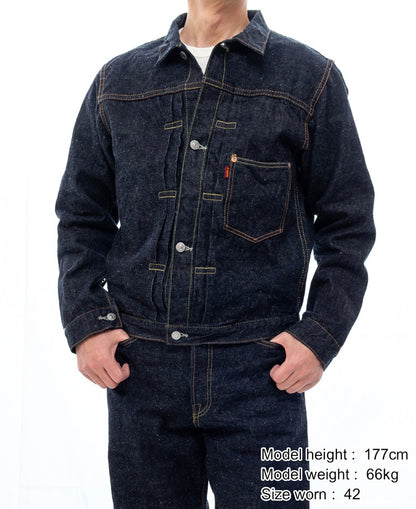 SGJ40X / The Strike Gold Origin Series 14oz Low-Tension Neppy Selvedge Denim Mid-'40s Jacket