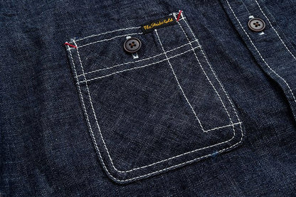 SGS001 / The Strike Gold 10oz Gray Slub Selvedge Denim Work Shirt