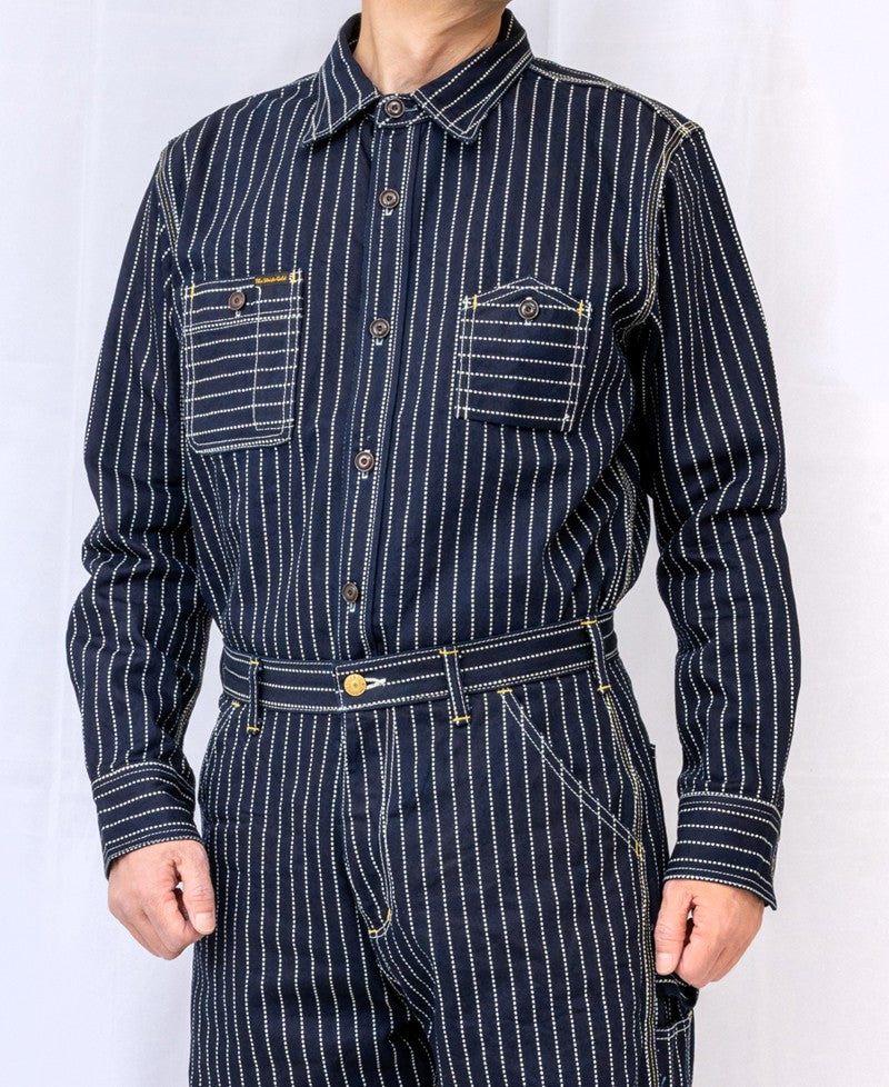 SGS003 / The Strike Gold UTILITY STANDARD Series 12oz Original Wabash Denim Work Shirt