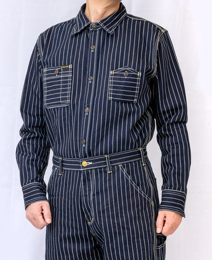SGS003 / The Strike Gold UTILITY STANDARD Series 12oz Original Wabash Denim Work Shirt