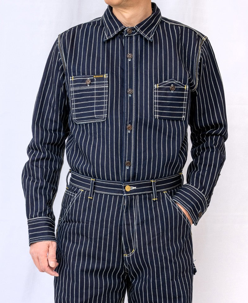 SGS003 / The Strike Gold UTILITY STANDARD Series 12oz Original Wabash Denim Work Shirt