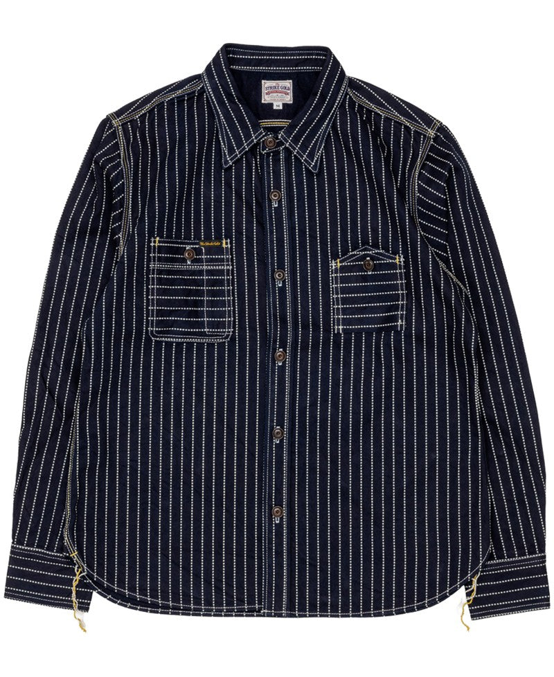 SGS003 / The Strike Gold UTILITY STANDARD Series 12oz Original Wabash Denim Work Shirt