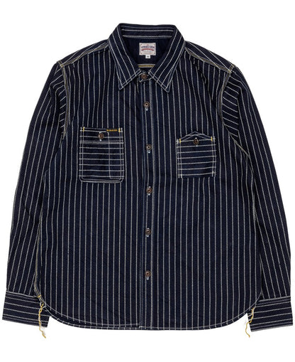 SGS003 / The Strike Gold UTILITY STANDARD Series 12oz Original Wabash Denim Work Shirt