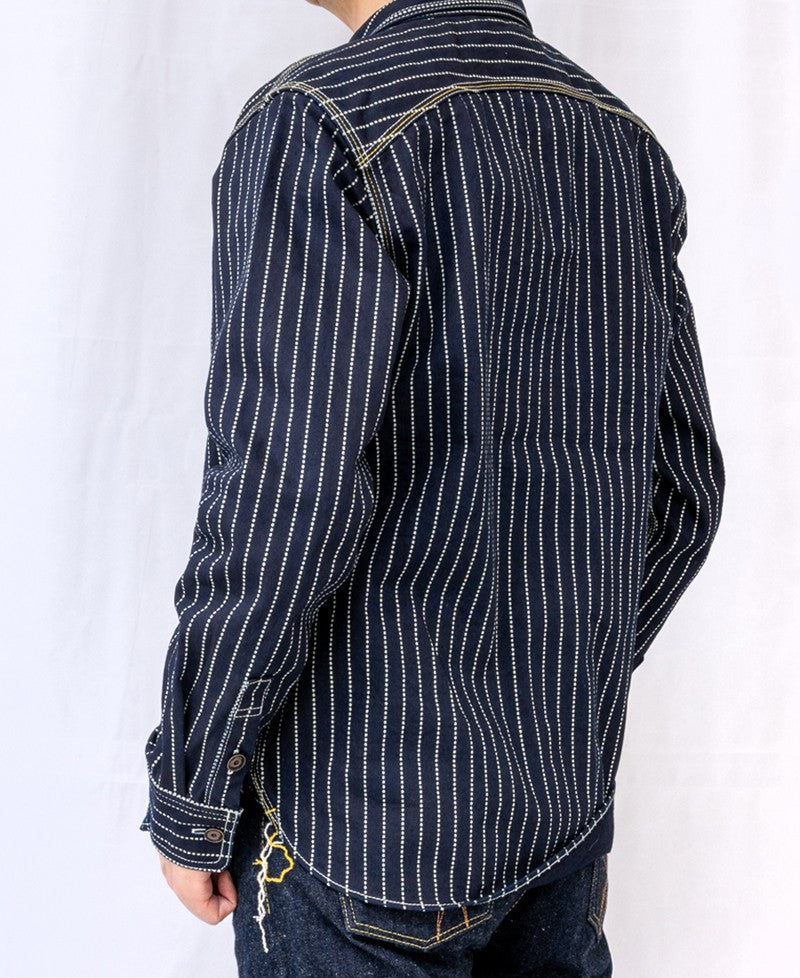 SGS003 / The Strike Gold UTILITY STANDARD Series 12oz Original Wabash Denim Work Shirt