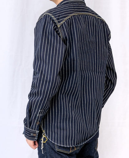 SGS003 / The Strike Gold UTILITY STANDARD Series 12oz Original Wabash Denim Work Shirt