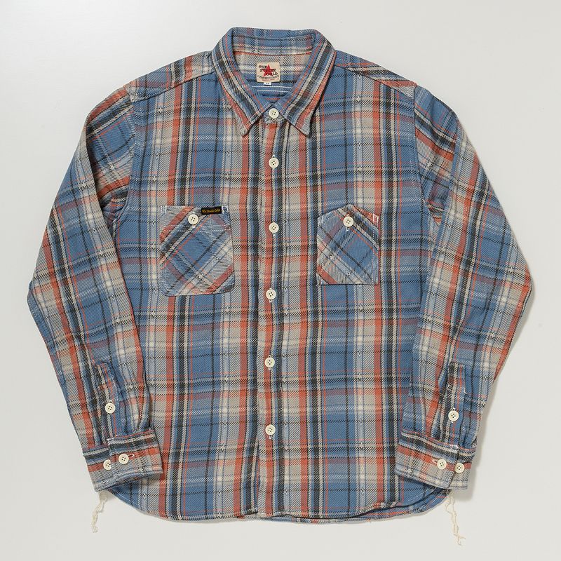 SGS2305 / The Strike Gold Loose Nel Check Work Shirt