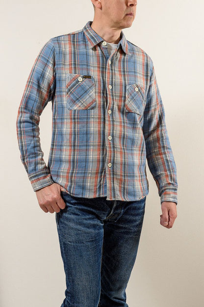 SGS2305 / The Strike Gold Loose Nel Check Work Shirt