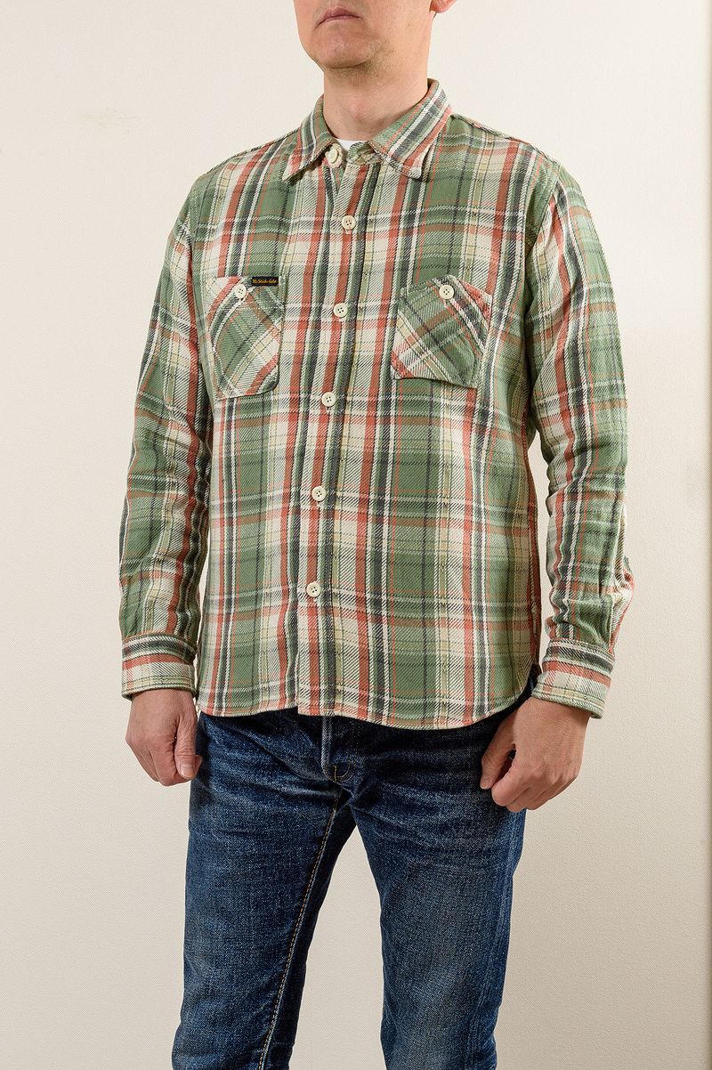 SGS2305 / The Strike Gold Loose Nel Check Work Shirt