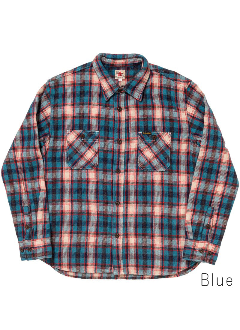 SGS2401 / The Strike Gold Alpaca-blend Wool Brushed Check Work Shirt