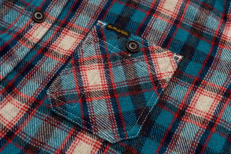 SGS2401 / The Strike Gold Alpaca-blend Wool Brushed Check Work Shirt