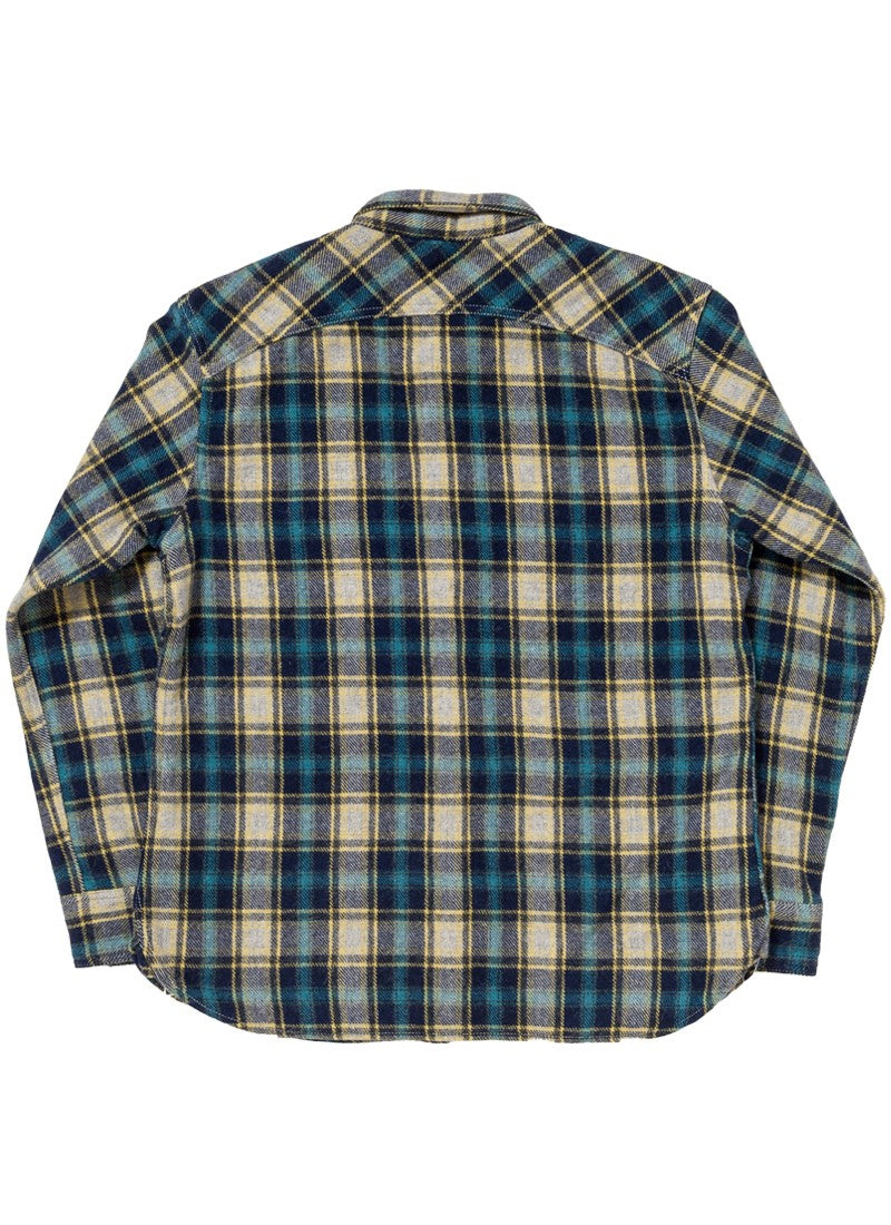 SGS2401 / The Strike Gold Alpaca-blend Wool Brushed Check Work Shirt