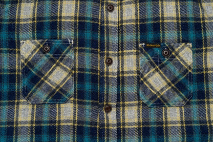 SGS2401 / The Strike Gold Alpaca-blend Wool Brushed Check Work Shirt