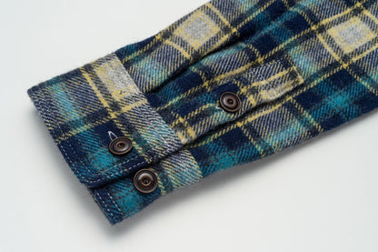 SGS2401 / The Strike Gold Alpaca-blend Wool Brushed Check Work Shirt