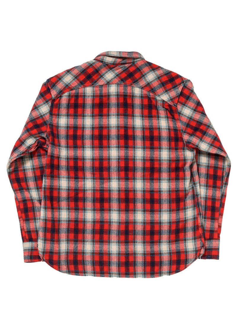 SGS2401 / The Strike Gold Alpaca-blend Wool Brushed Check Work Shirt