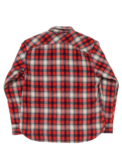 SGS2401 / The Strike Gold Alpaca-blend Wool Brushed Check Work Shirt