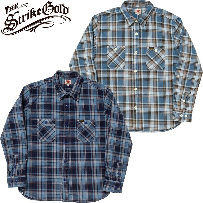 SGS2402 / The Strike Gold Heavy Flannel Check Work Shirt