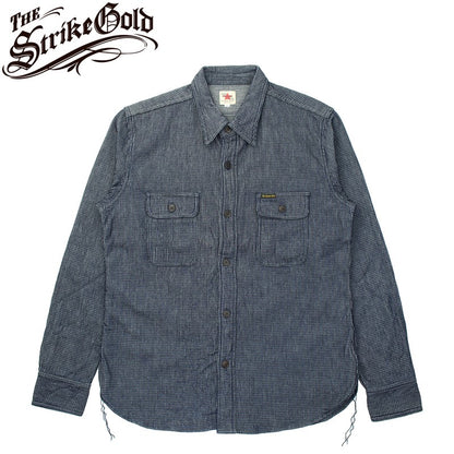 SGS2404 / The Strike Gold Indigo Dobby Work Shirt