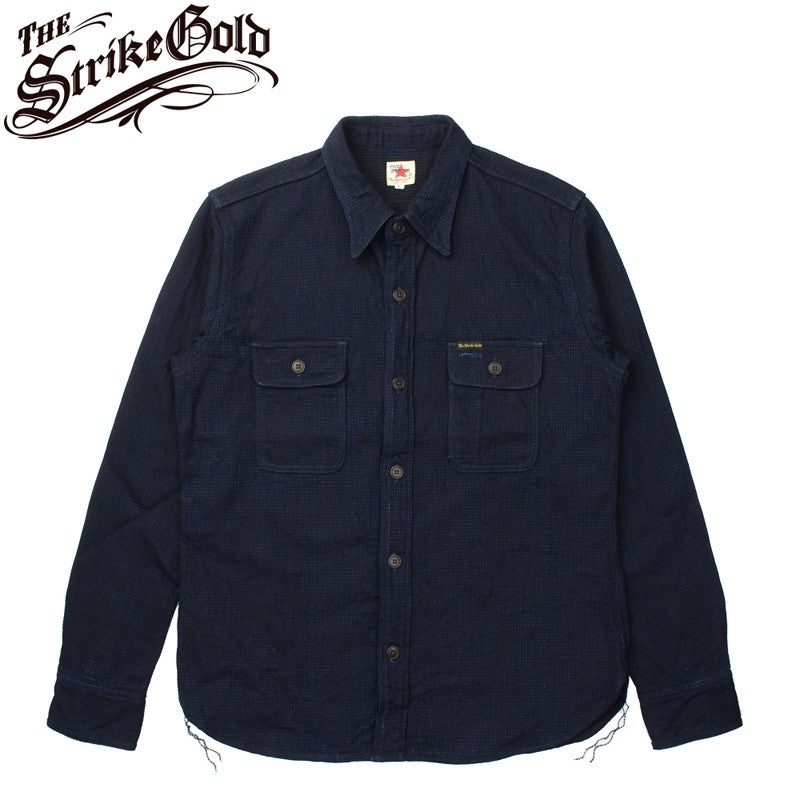 SGS2405 / The Strike Gold Indigo Dobby Work Shirt