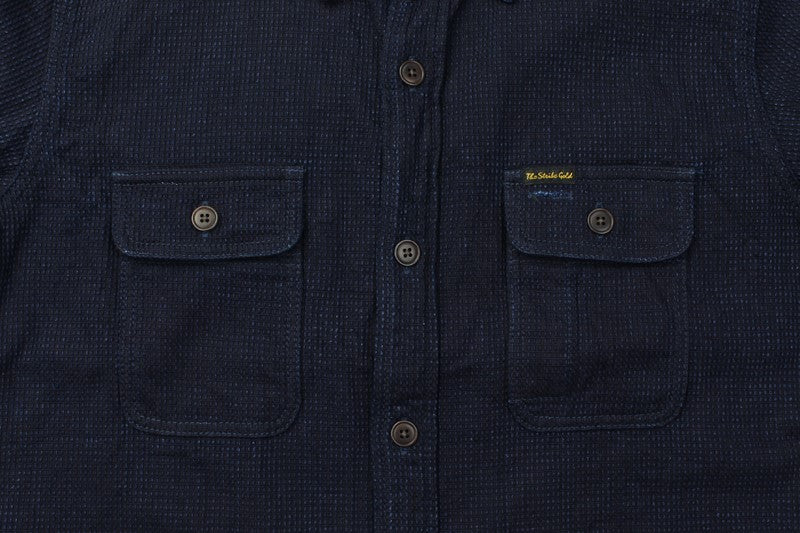 SGS2405 / The Strike Gold Indigo Dobby Work Shirt