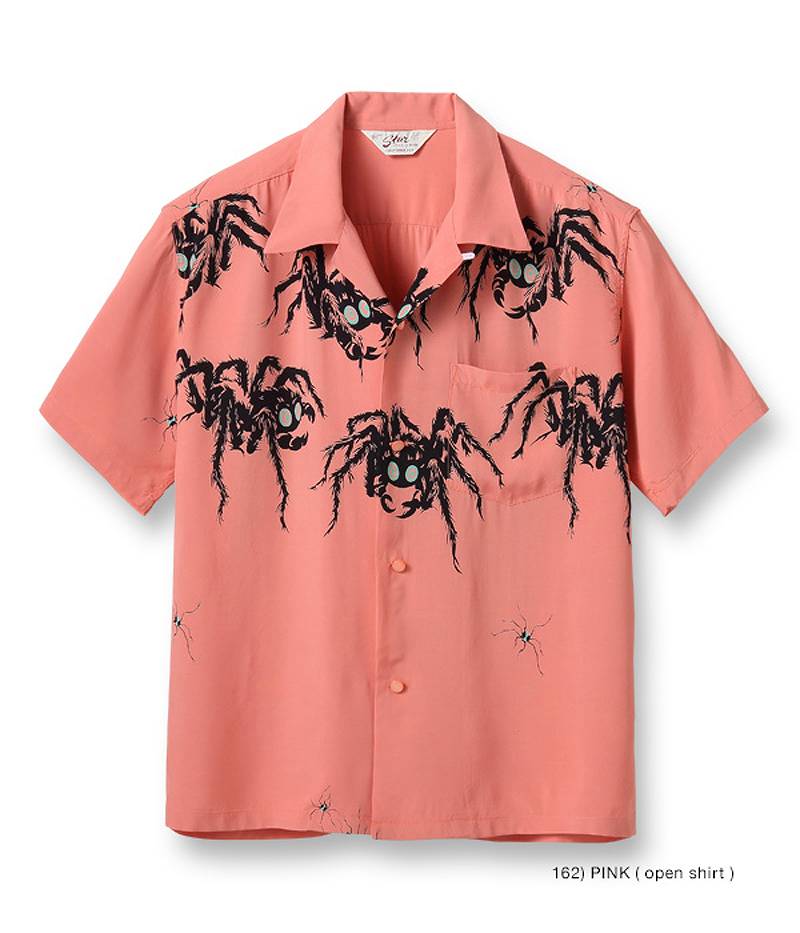 SH38873 / STAR OF HOLLY WOOD HIGH DENSITY RAYON OPEN SHIRT “TARANTULA” 