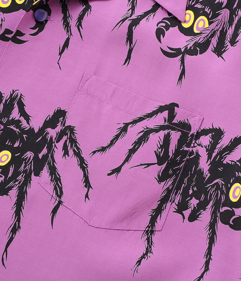 SH38873 / STAR OF HOLLY WOOD HIGH DENSITY RAYON OPEN SHIRT “TARANTULA”