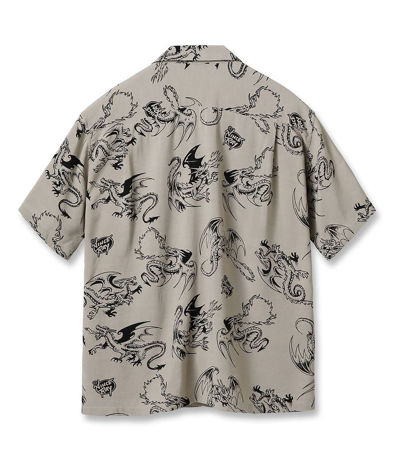 SH39309 STAR OF HOLLY WOOD HIGH DENSITY RAYON OPEN SHIRT “RETURN OF THE DRAGON” by VINCE RAY